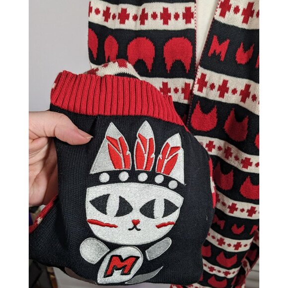 Azona A02 Black And Red Reversible Cat Scarf With Pockets - Picture 10 of 15